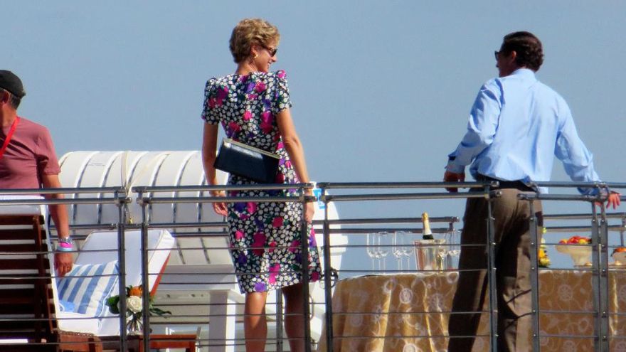 Imagen del rodaje de la quinta temporada de 'The Crown' en Mallorca