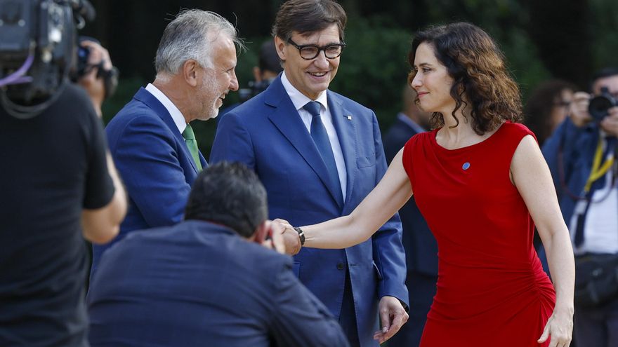 Llegada de Isabel Díaz Ayuso a la Conferencia de Presidentes.