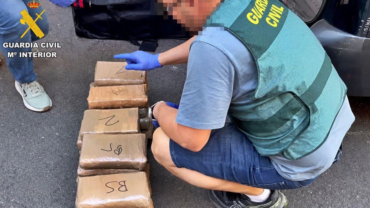 La Guardia Civil se incauta de 423 kilos de cocaína en Talavera la Real tras una huida por la A-5