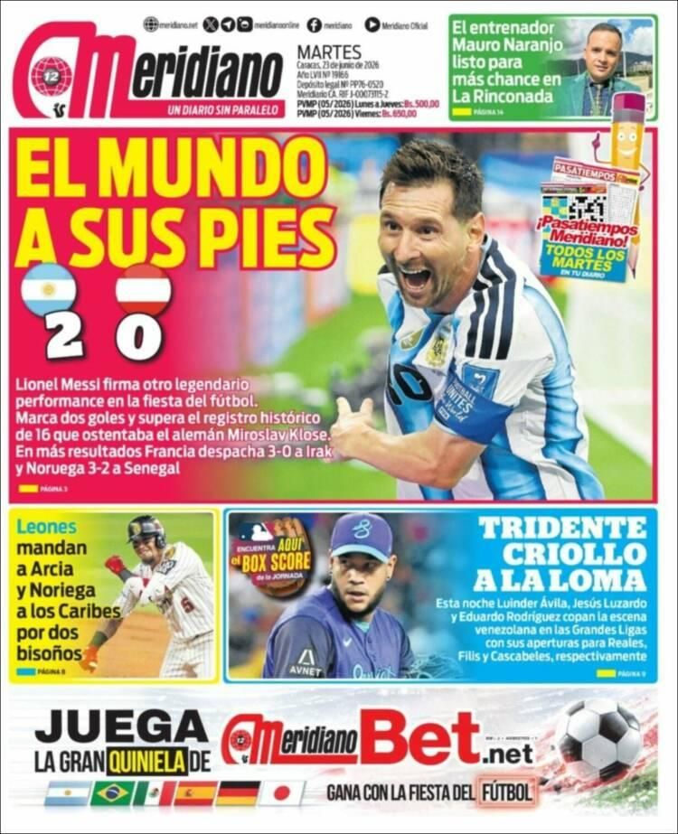 Los diarios del mundo, a los pies de un Messi eterno