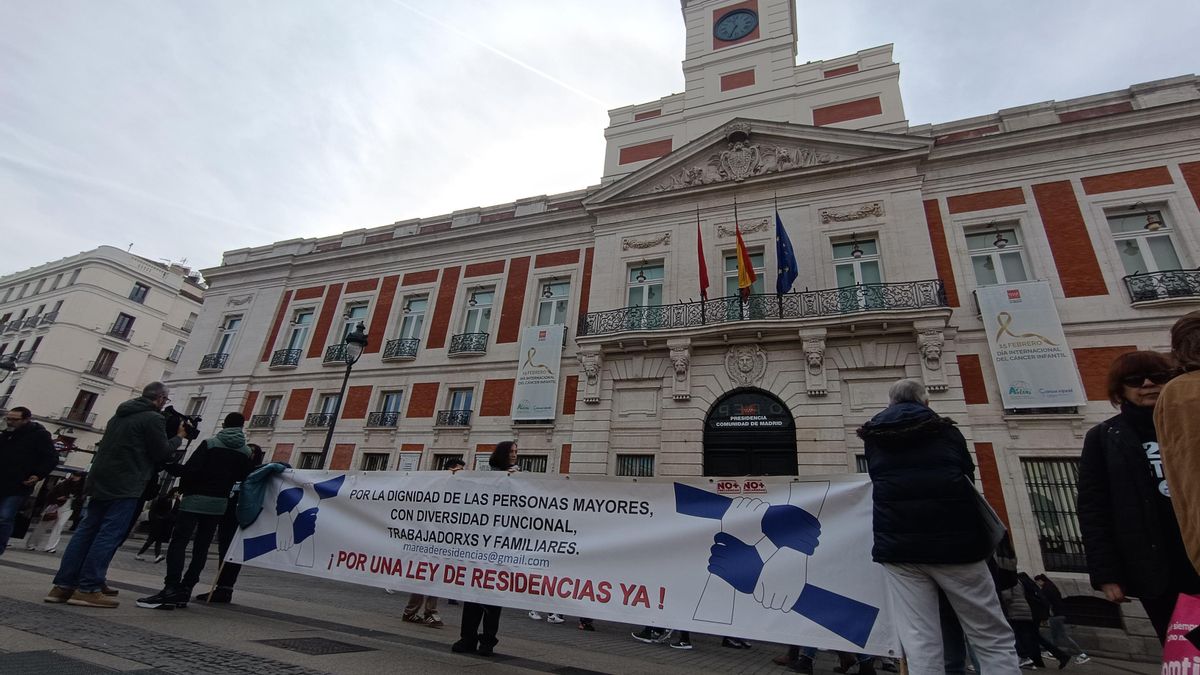 Manifestación por una ley de residencia en Madrid