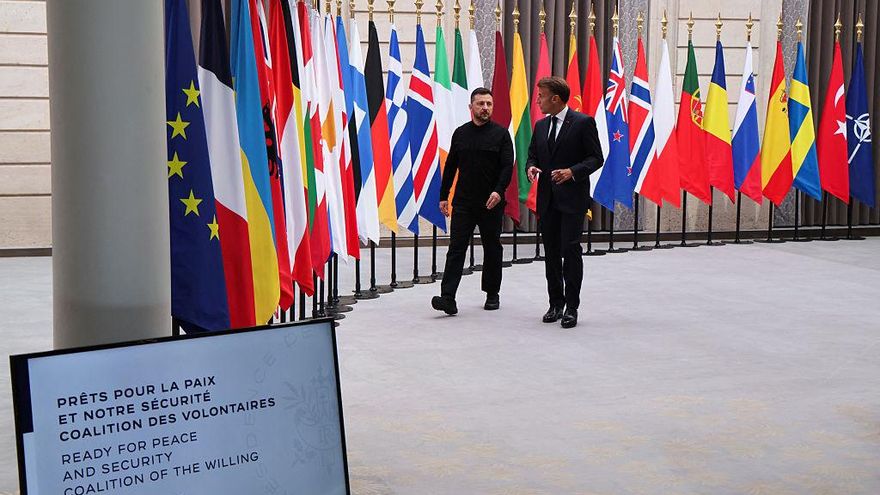 Macron dice que la misión para "disuadir" a Rusia de una nueva agresión a Ucrania está "lista" y que participarán 26 países