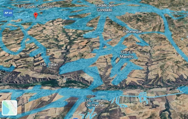 La urbanización Camino de Huertas es una de las muchas en El Viso de San Juan, en Toledo, muy cerca de la vecina Comunidad de Madrid