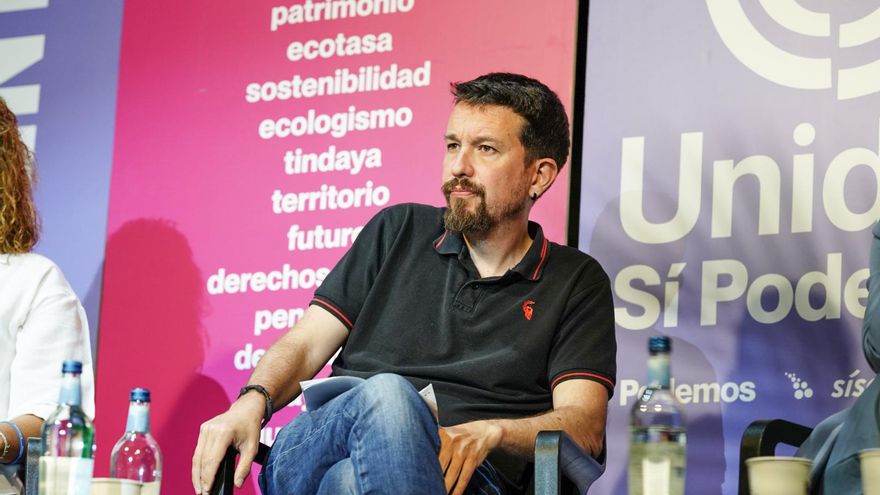 Archivo - El exvicepresidente segundo del Gobierno y exlíder de Podemos, Pablo Iglesias, participa en un mitin en la sala Alboroto, a 14 de mayo de 2023, en Las Palmas de Gran Canaria, Las Palmas, Canarias (España).