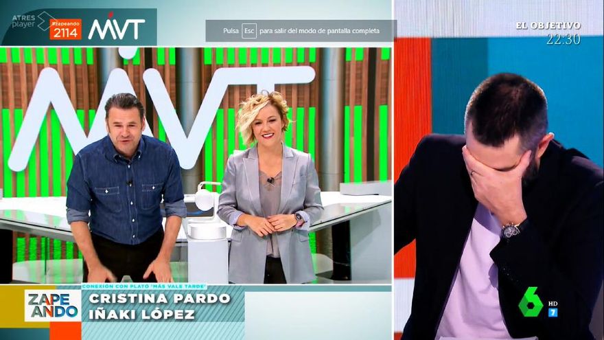 El 'pique' entre Dani Mateo e Iñaki López: "Eres un cabrón, luego te llamo y te digo cuatro cosas"