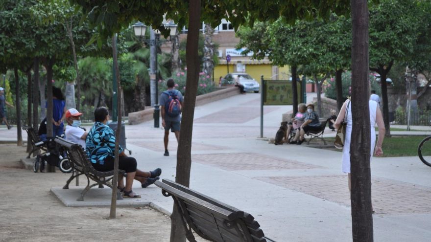 Parque del barrio de El Carmen, el más afectado por COVID del municipio de Murcia