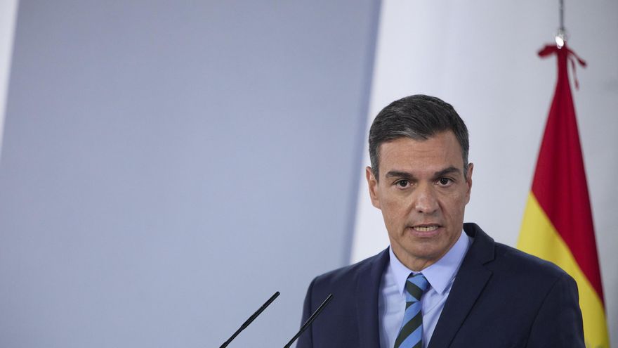 El presidente del Gobierno, Pedro Sánchez, comparece en rueda de prensa