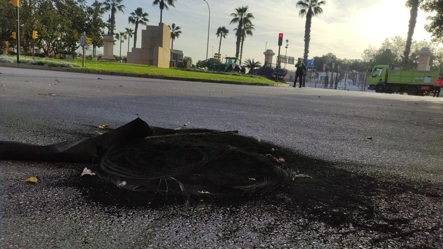 Fin al bloqueo del puerto de Málaga entre críticas a su utilización por la derecha