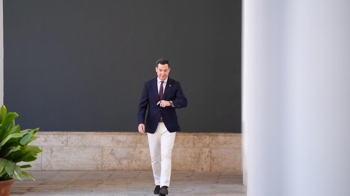 El presidente de la Junta de Andalucía, Juan Manuel Moreno.