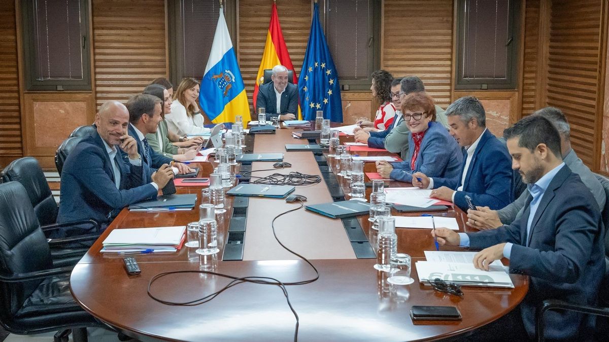 Reunión del Consejo de Gobierno de Canarias celebrada este lunes.