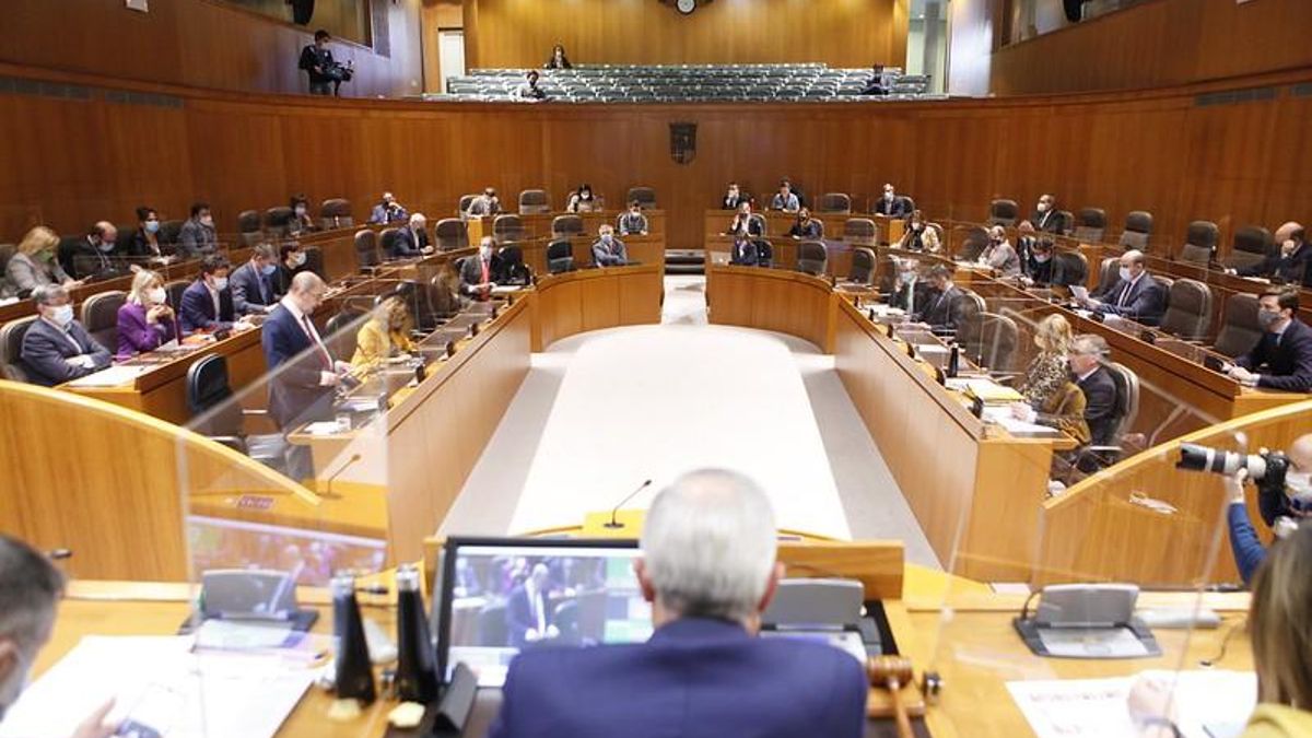 Imagen del último pleno de las Cortes