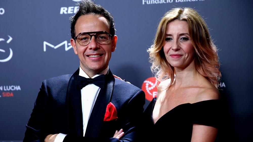 Àngel Llàcer en la gala de los People in Red en Barcelona