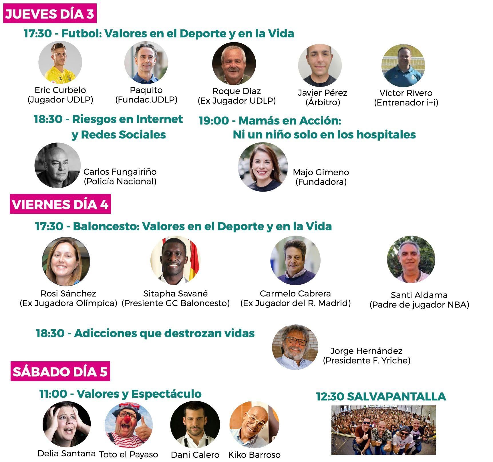 Programa de las charlas de la Feria de Valores