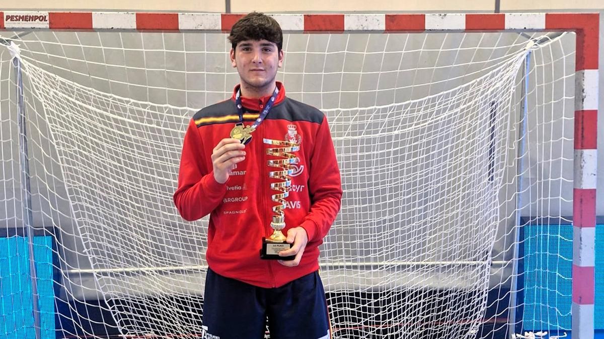 El granate Pablo Sánchez, oro en el Campeonato Mediterráneo con los Hispanos Juveniles