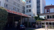 Uno de los accesos al Hospital de Navarra.