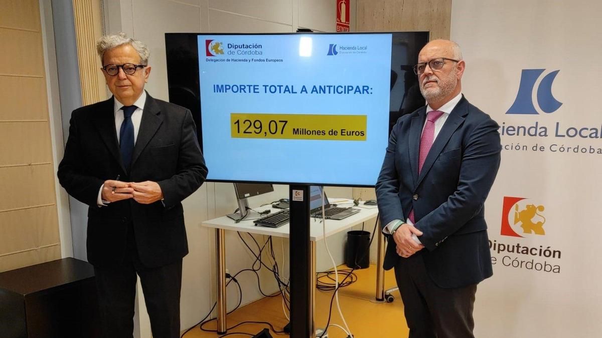 La Diputación transfiere a los ayuntamientos 129,07 millones como anticipo de recaudación