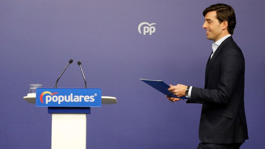 El vicesecretario de comunicación del PP, Pablo Montesinos. EFE/Ballesteros/Archivo