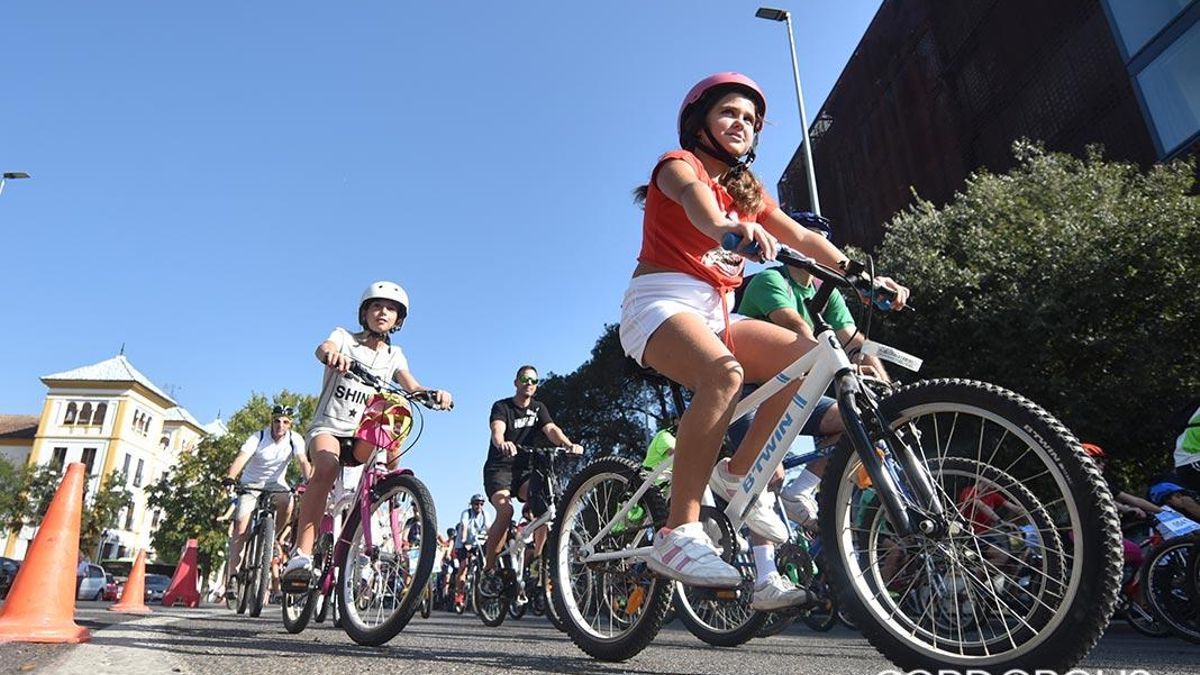Jóvenes montados en bicicletas