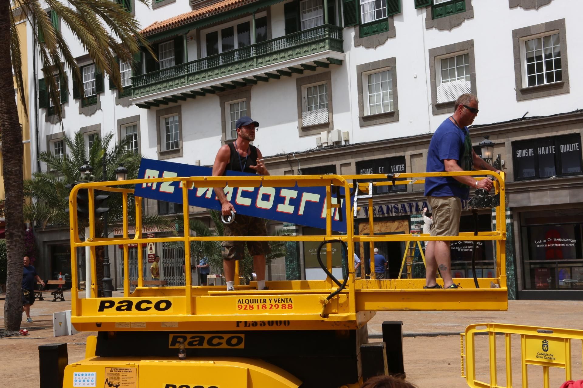 La capital grancanaria se transforma en Casablanca por el rodaje de 'Allied' (Alejandro Ramos)