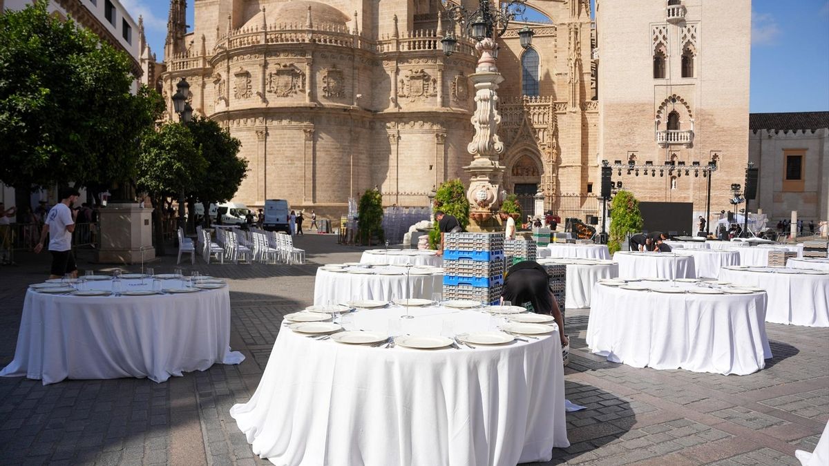 El Ayuntamiento alega el "gran impacto mediático" de la gala VIP al pie de la Giralda para justificar su autorización