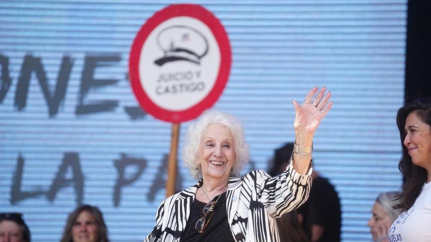 Estela de Carlotto reclamó por una ley contra el negacionismo de los crímenes de la dictadura