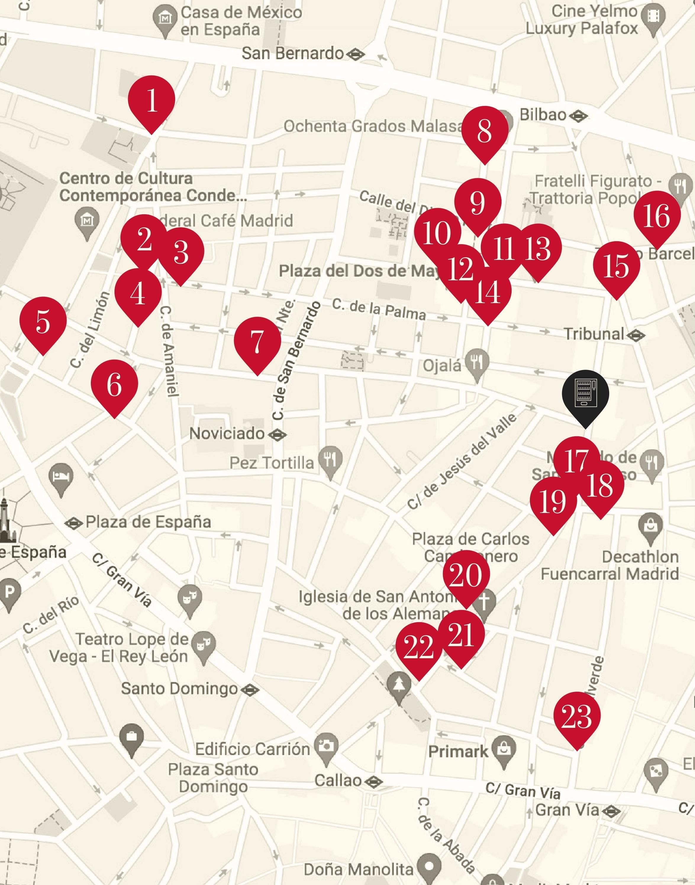 Locales Concurso Mahou Pinta Malasaña