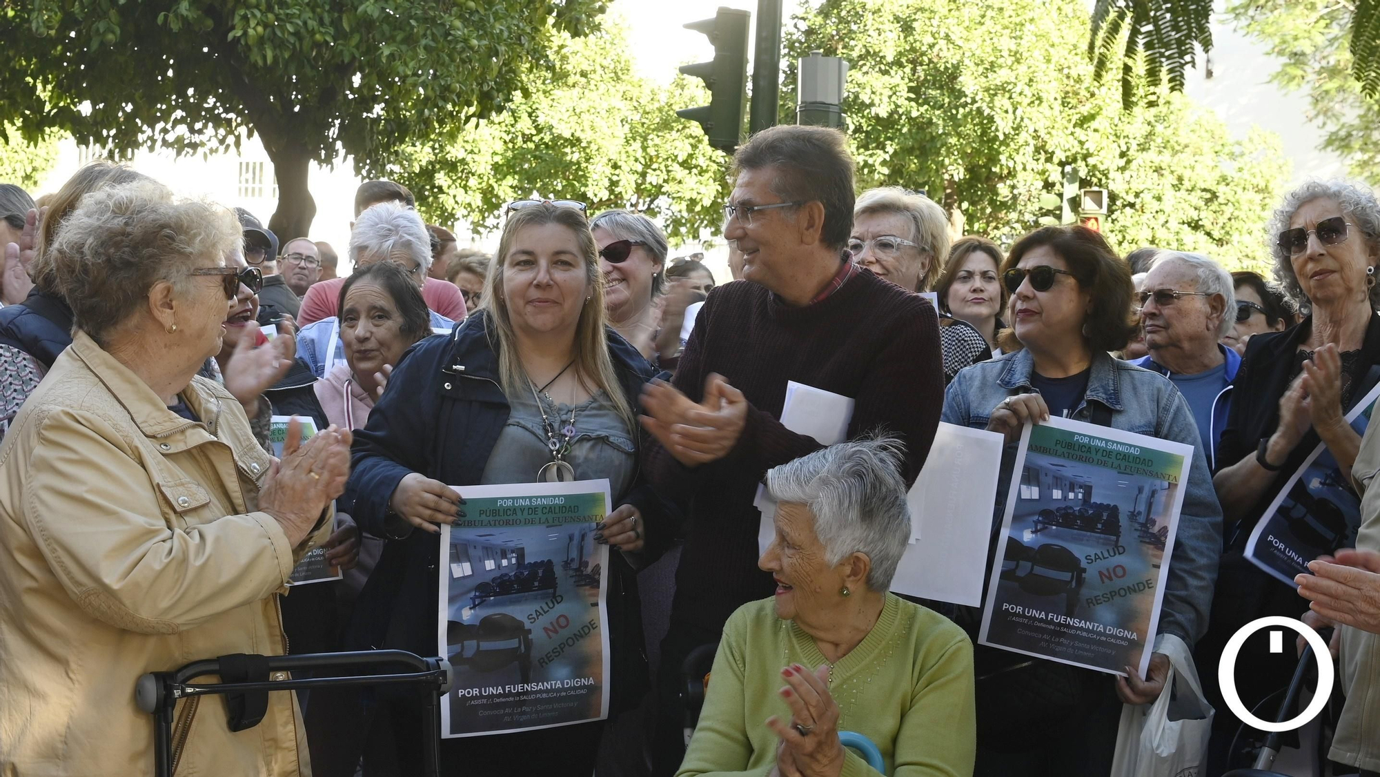 Concentración en el centro de salud de la Fuensanta