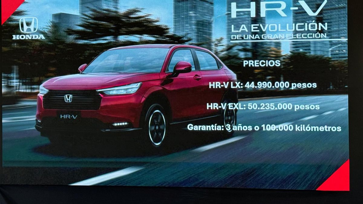 Honda decidió expresar en pesos los precios de la renovada HR-V.
