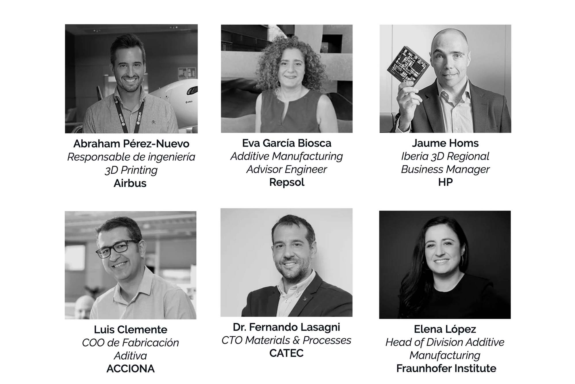 Los ponentes del evento.