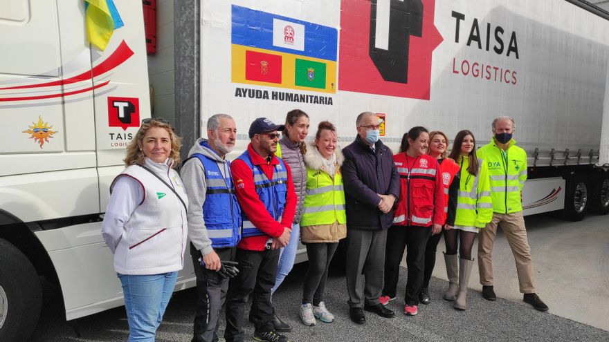 El primer envío del clúster SOS Ucrania lleva 250 toneladas de ayuda humanitaria desde Navarra