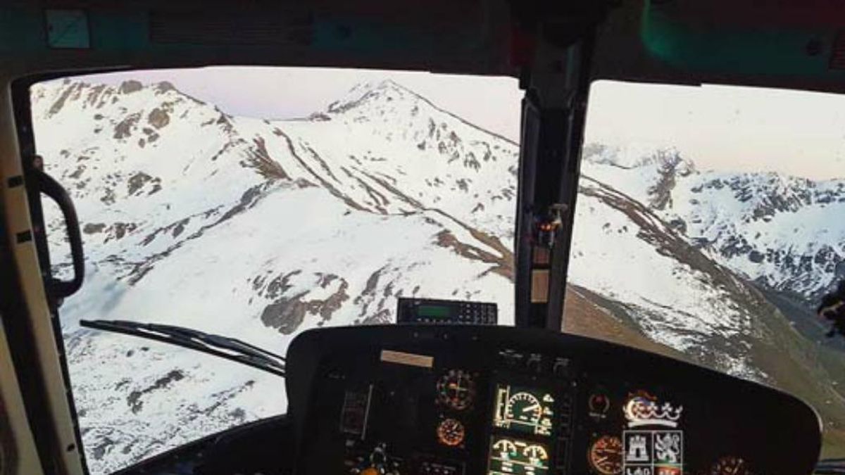 Imagen de archivo de un rescate en el entorno de Collado Jermoso, en Picos de Europa.