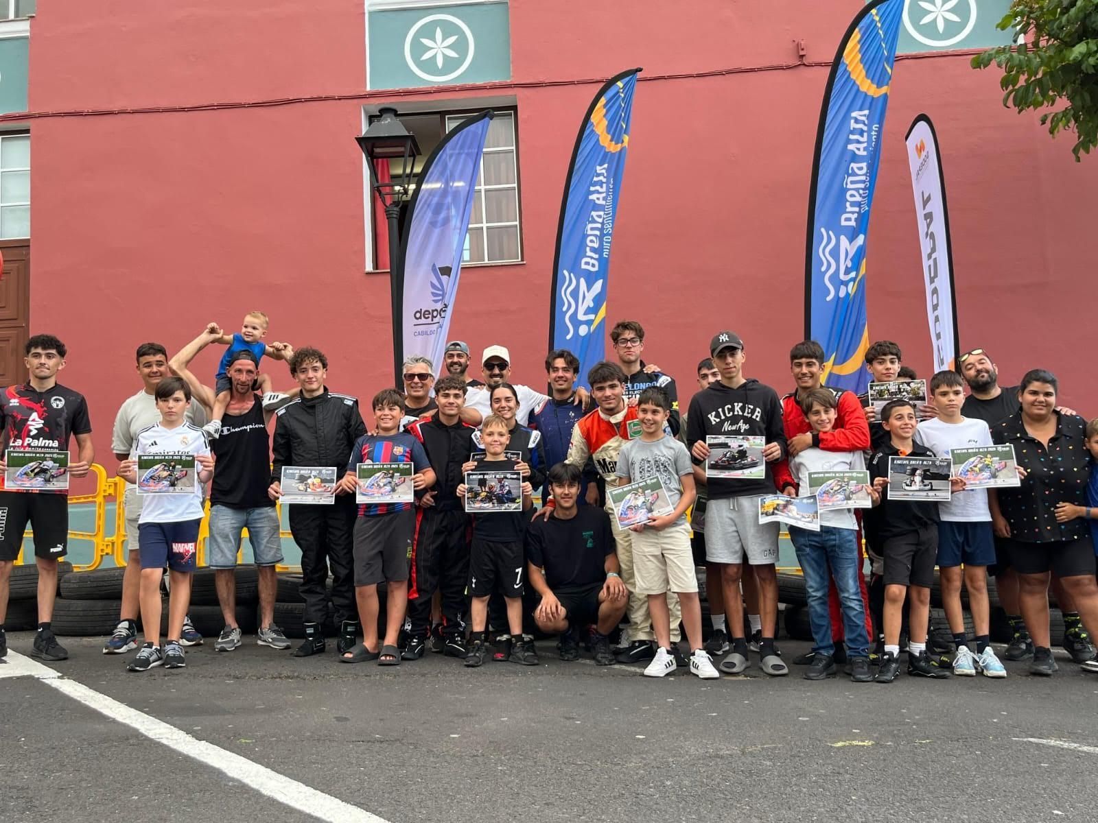 “Éxito Rotundo” en la inauguración en Breña Alta de la Temporada de Karting de La Palma.