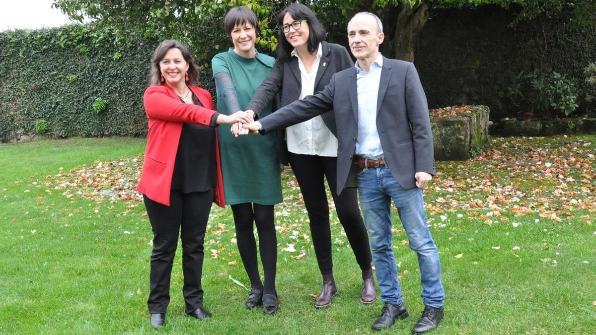 BNG, Bildu y ERC presentan su coalición para las europeas con una llamada a "frenar el fascismo" y la "represión"