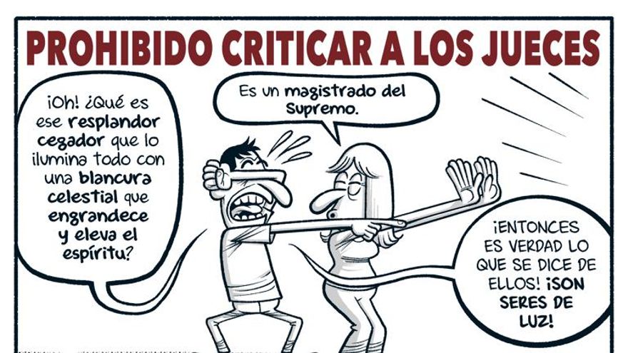 Prohibido criticar a los jueces