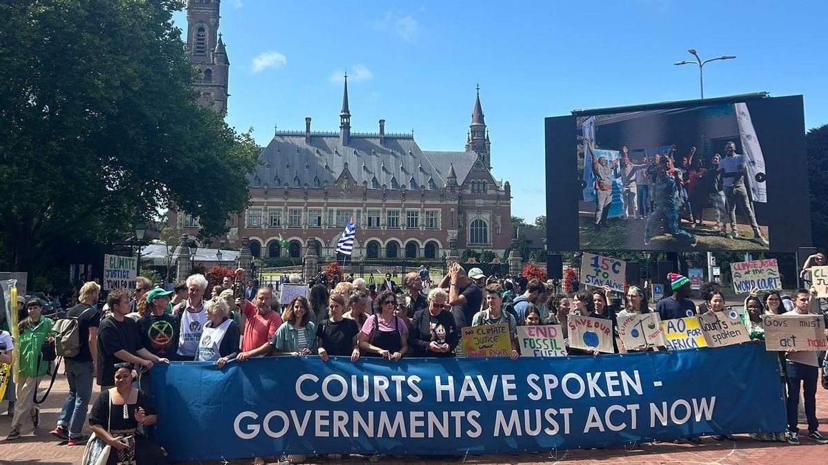 Movilización de organizaciones sociales a las puertas del Tribunal de La Haya este miércoles
