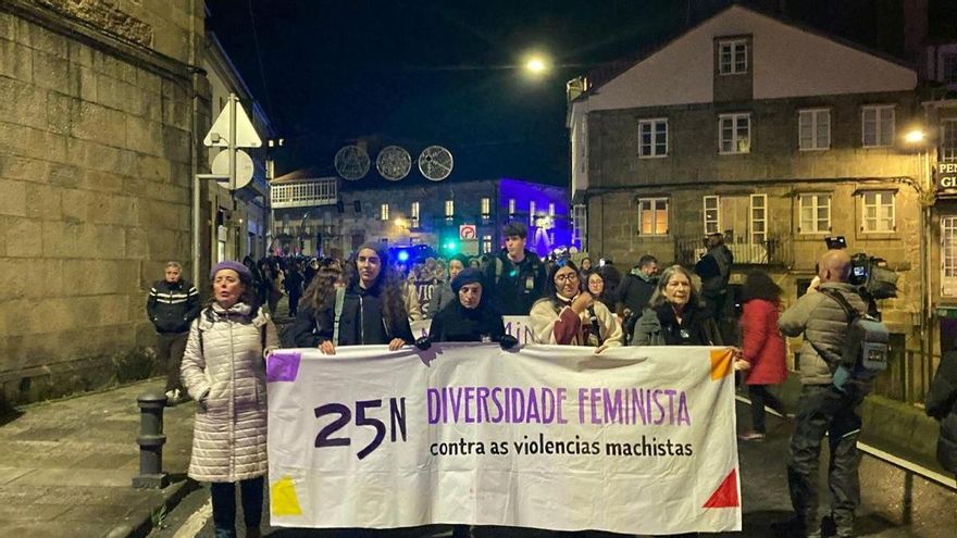 Manifestación del 25N en Santiago