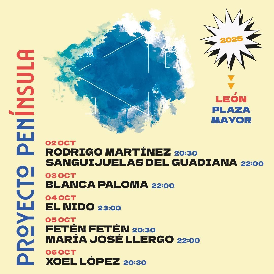 Festival PenÍnsula 2025, cartel.