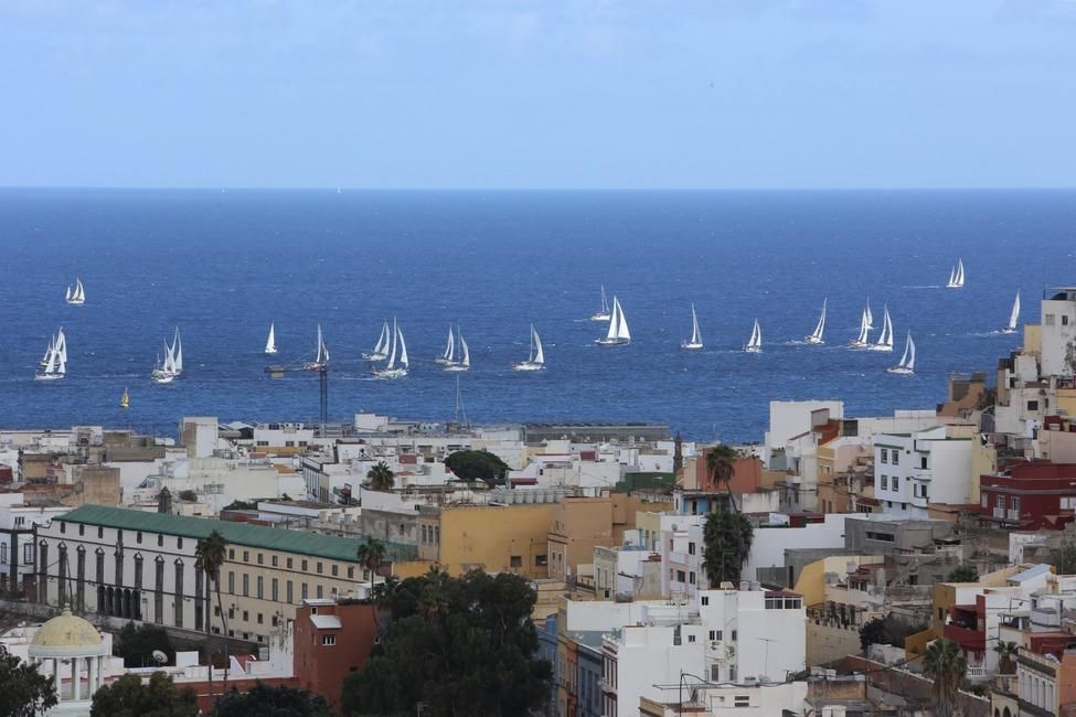 Salida de la regata ARC Plus. (ALEJANDRO RAMOS)
