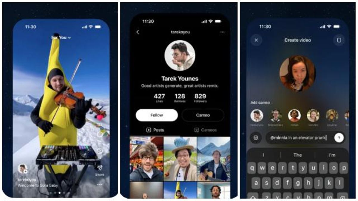 Imágenes de Sora, la nueva app de OpenAI