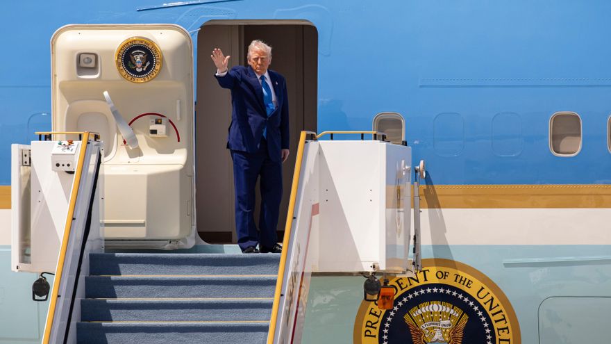 Trump cierra su gira por Oriente Medio sin mencionar los bombardeos en Gaza