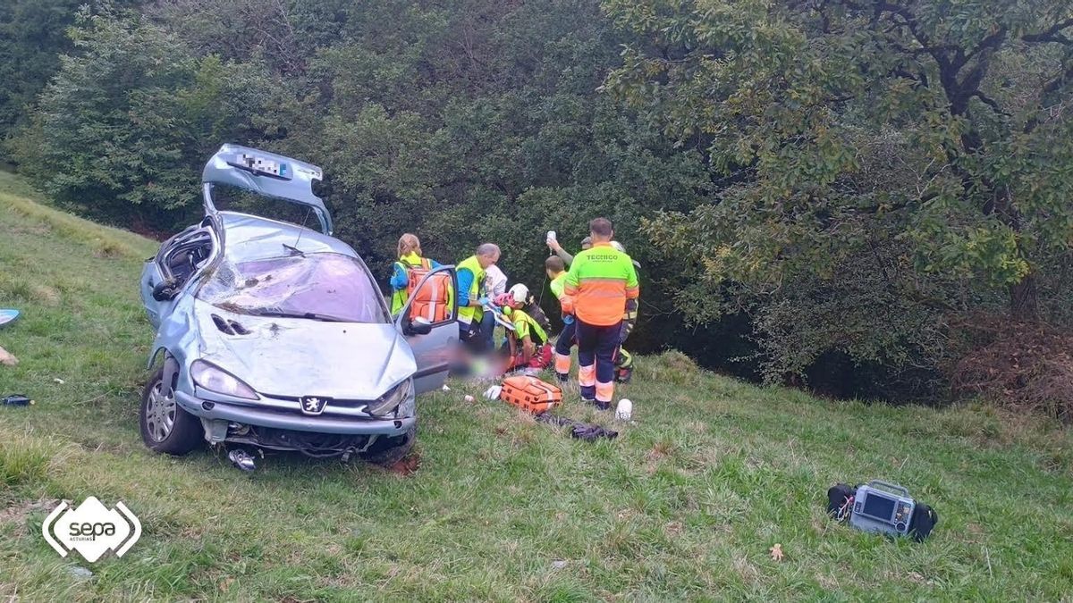 Accidente en Las Regueras.