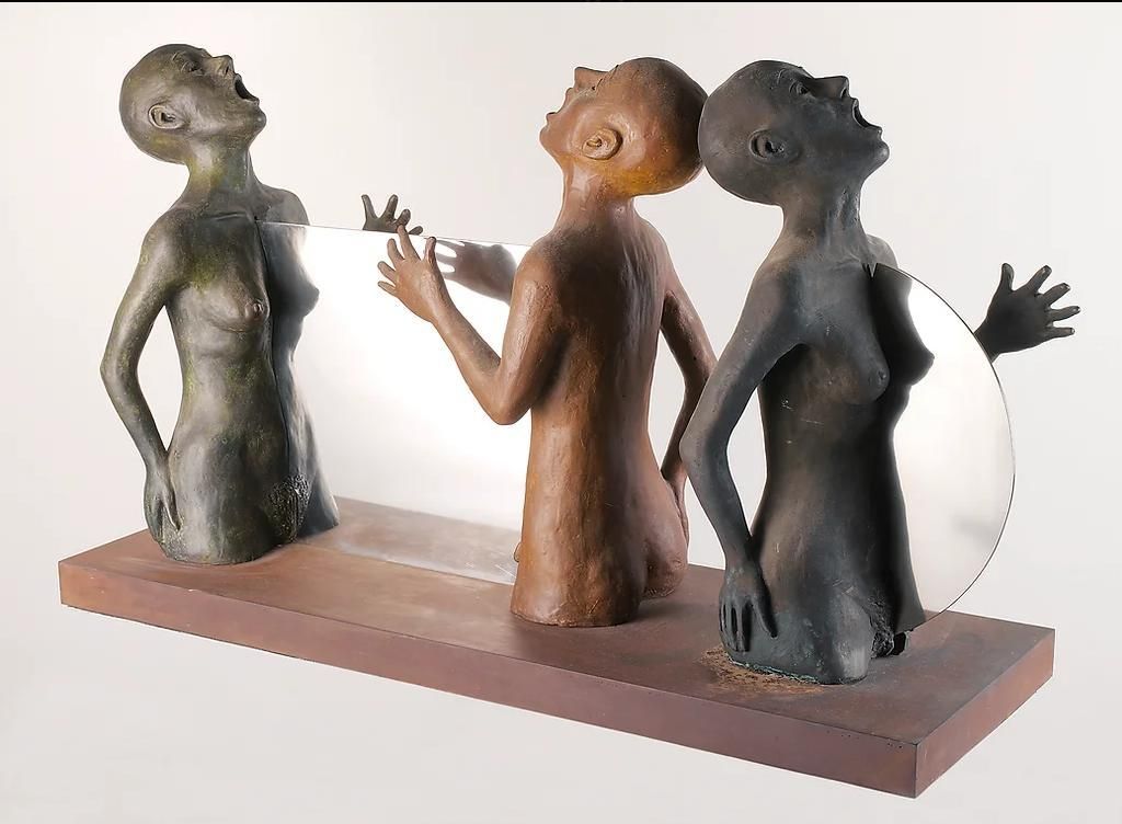 Las tres personas del verbo_yo, tú, él / grupo escultórico de Luis Eduardo Aute