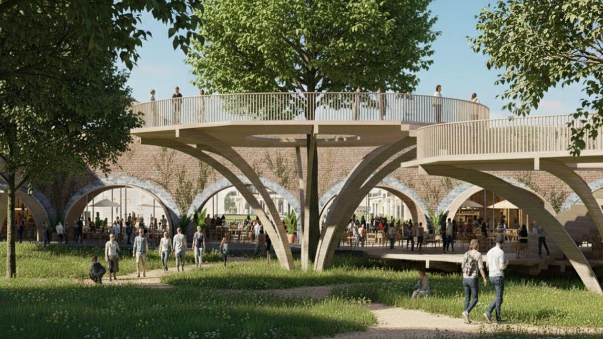 Recreación de las plataformas del proyecto ganador de Sueña Madrid