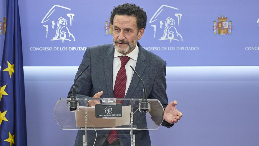 El portavoz adjunto de Ciudadanos en el Congreso, Edmundo Bal, interviene en una rueda de prensa