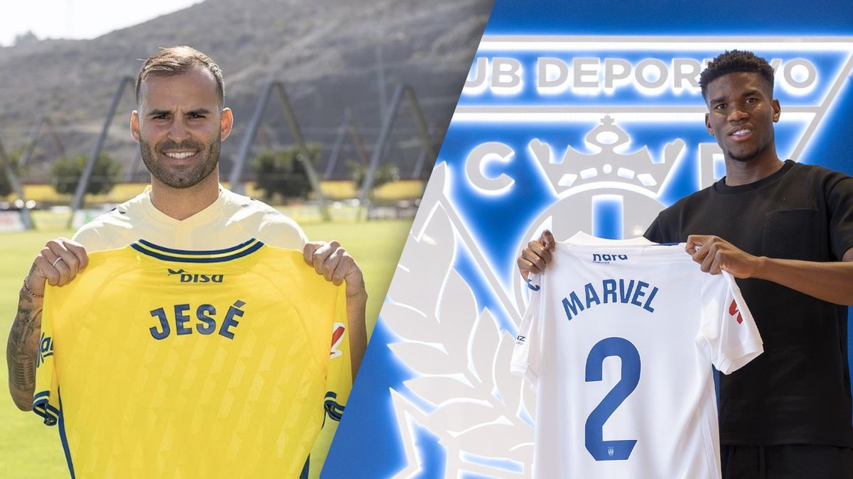 Jesé y Marvel, con las camisetas de sus nuevos equipos