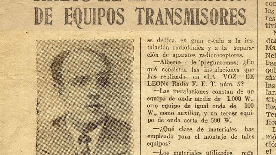 Alberto Gallegos Vega, en la entrevista que reproducimos tras montar 'La Voz de León'