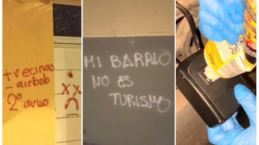 Madrid amanece entre cajetines saboteados y pintadas en más de 150 pisos turísticos: "Algo tendremos que hacer"
