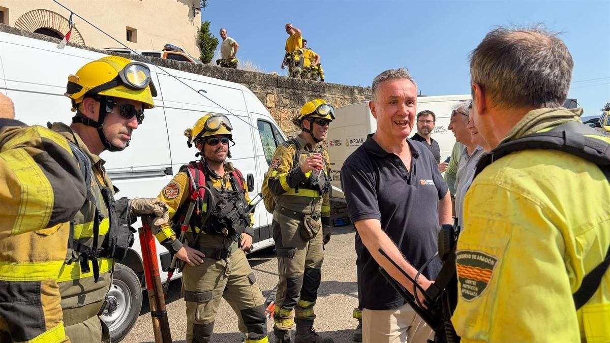 La evolución del fuego en Peñarroya de Tastavins es "bastante favorable" y abrirá en "próximas horas" la A-1414