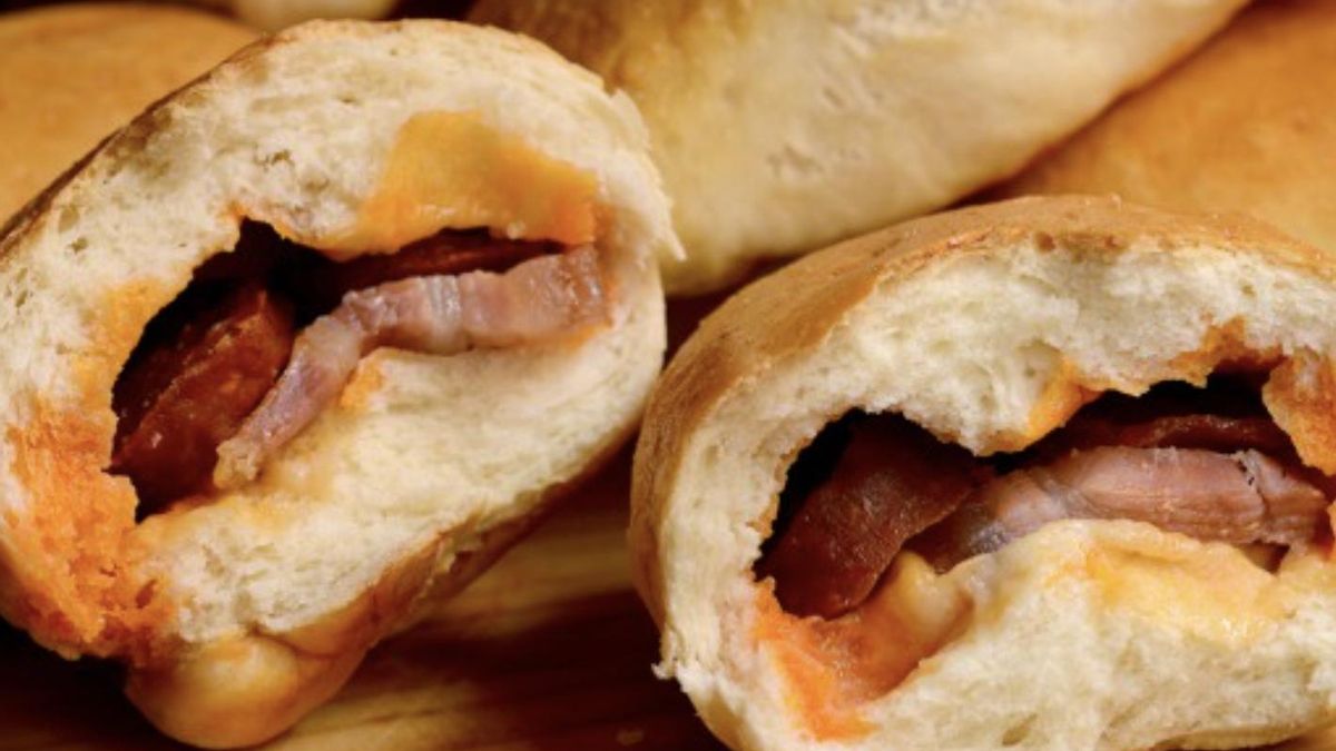 Imagen de cómo queda el interior del bollo una vez cocinado