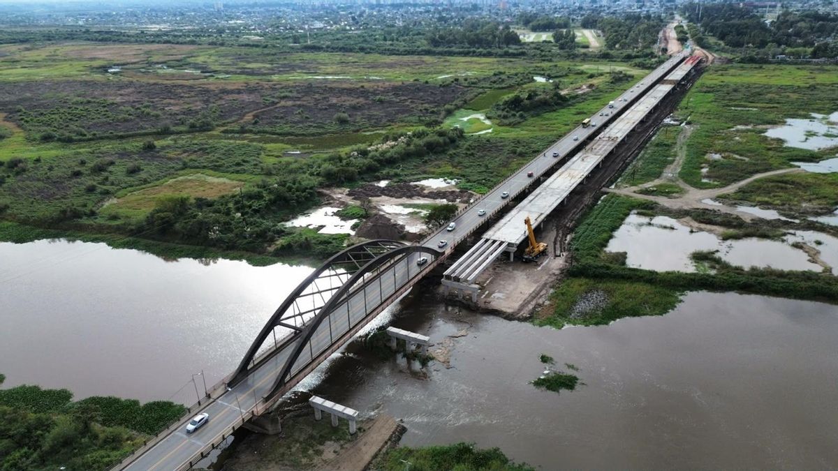 1324 metros sobre el río Salado: así es el nuevo puente de Argentina que será el más largo del país